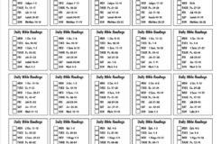 Printable Bible Reading Plan Weekly By Section