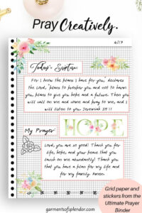 Printable Prayer Journal Faith Planner Bible Study Etsy In 2020