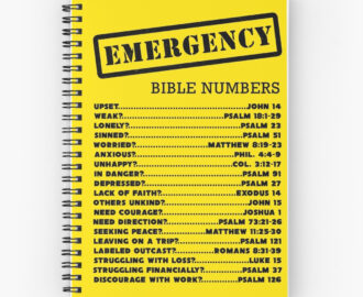 quot Emergency Bible Numbers quot Spiral Notebooks By JW ARTS CRAFTS Redbubble