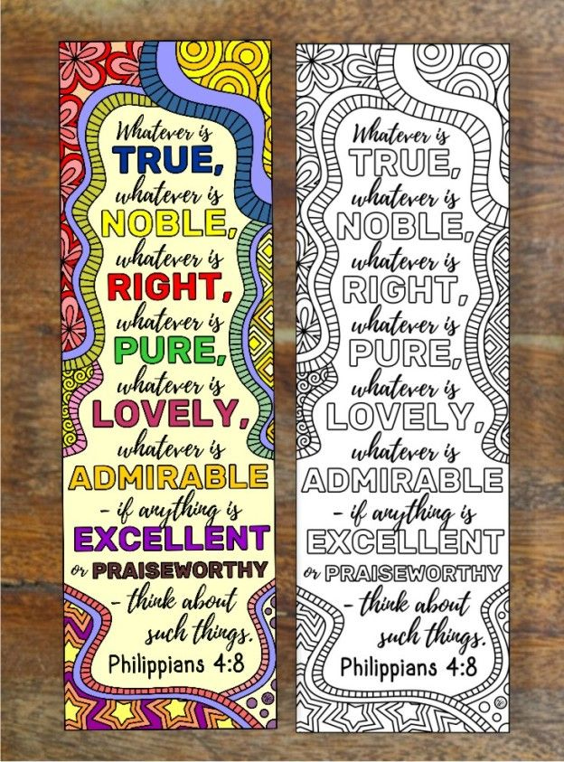 Set Of 8 Bible Coloring Bookmarks Cute Christian Markers Etsy 