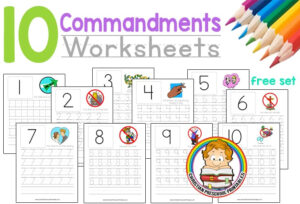 Ten Commandment Worksheets Christian Preschool Printables