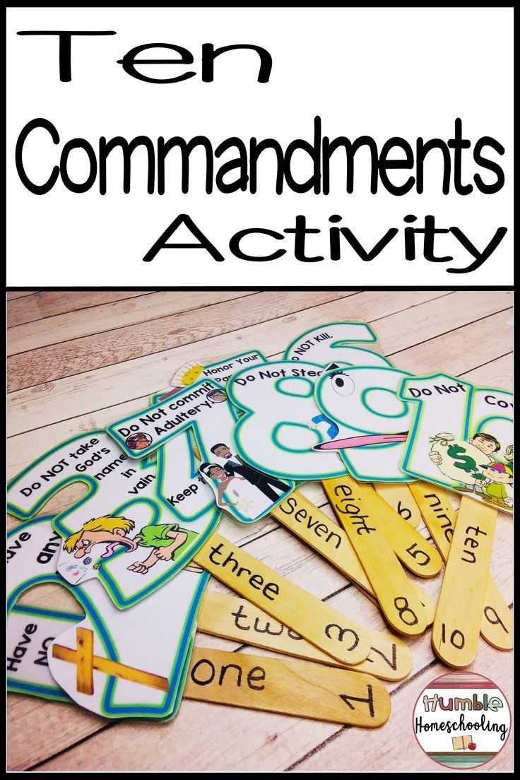 The 10 Commandments School Diy