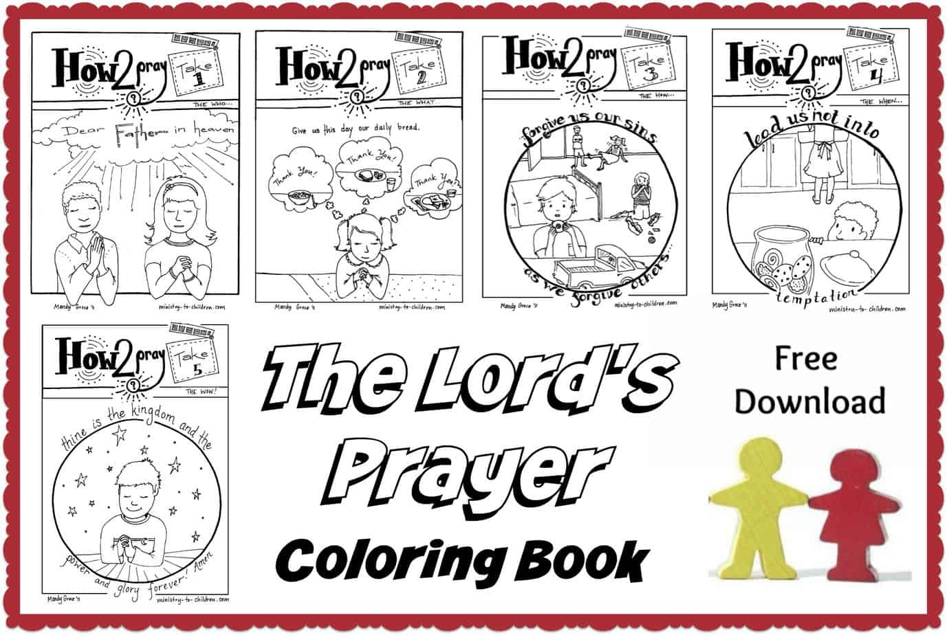 The Lord 39 s Prayer For Kids Free Lessons Activities Coloring Pages
