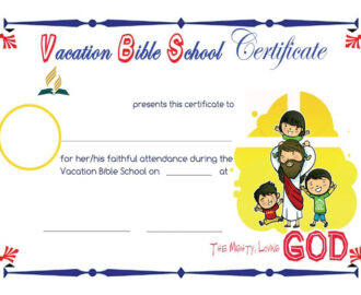 Vacationbibleschool Certificate School Certificates Vacation Bible
