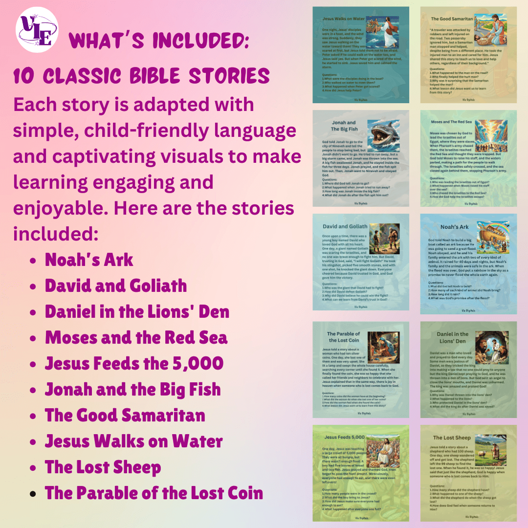 10 Bible Stories For Kids By Viedgitals Raket PH