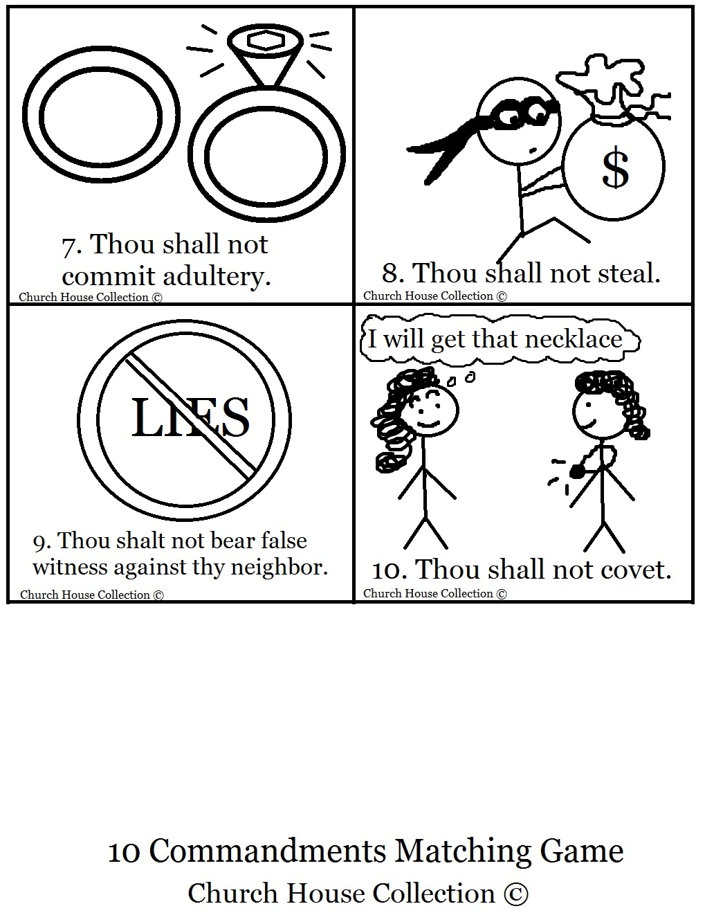 Bible Matching Game Printable