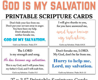 10 God Is My Salvation Printable Scripture Cards C1 INSTANT DOWNLOAD God Saves Me Salvation In Christ Bible Verses Who God Is To Me JPG Etsy