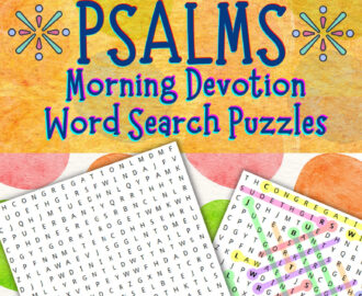 10 Psalms Word Search Puzzle Activity Devotional Word Find Puzzles Psalms Activities King James Bible KJV Evening Scripture Devotion Etsy