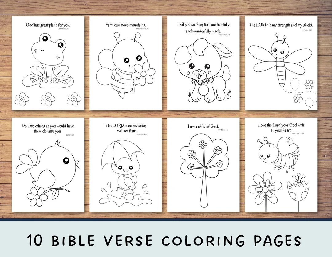 10 spring themed coloring pages bible coloring sunday school kids coloring pages printable christian coloring sheets primary etsy