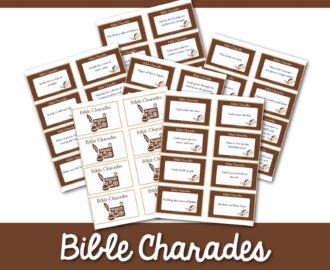100 Best Bible Charades Printable Cards