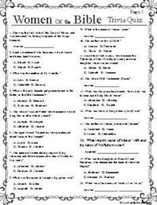 100 Bible Trivia Questions And Answers Plus Printables Our Worksheets Library