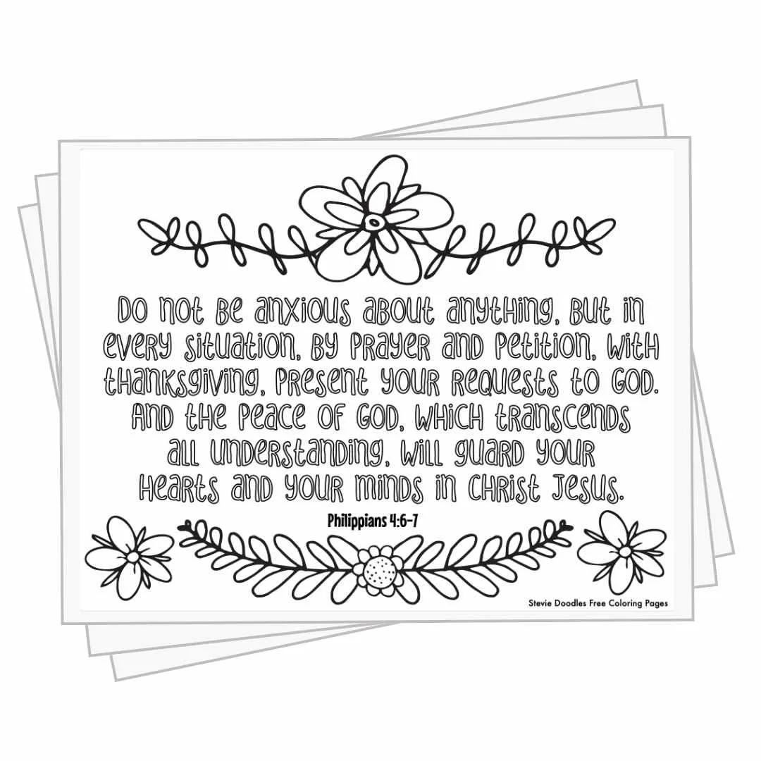 1000 Free Christian Coloring Pages Stevie Doodles