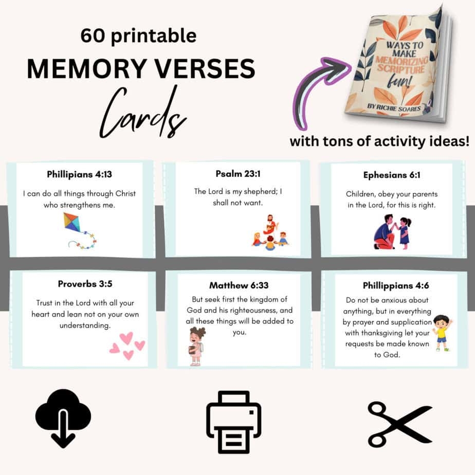 101 Incredibly Easy Bible Verses For Kids To Memorize In Super Fun Ways