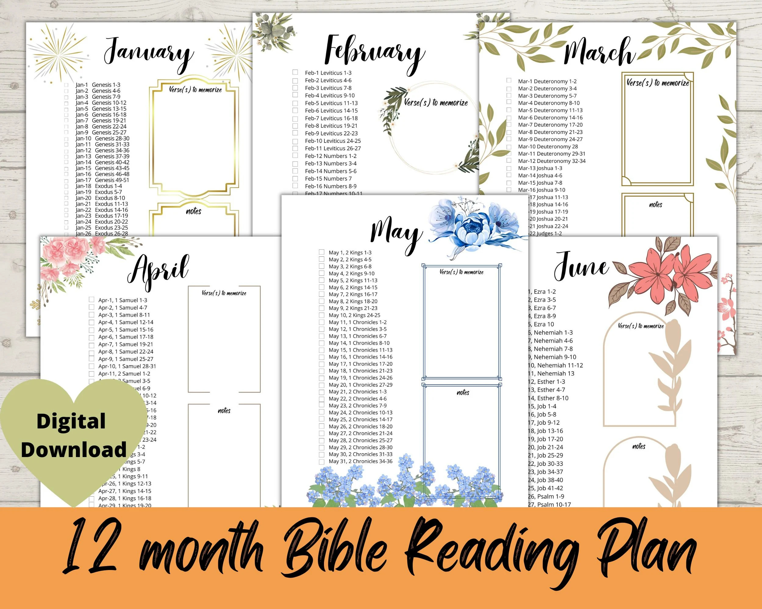 Bible Reading Plan for Kids Printable