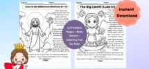 15 bible stories about jesus for kids printable coloring pages verse tracing classful