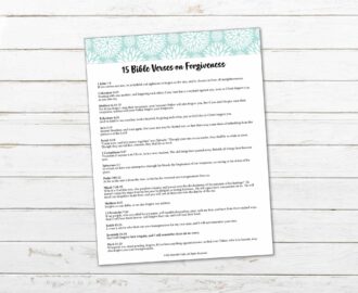 15 Bible Verses On Forgiveness My Printable Faith