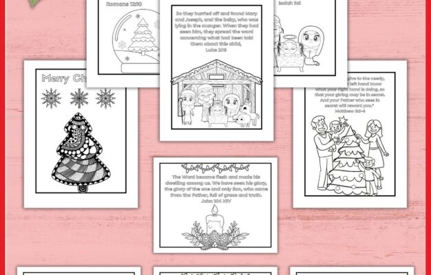 15 Free Christian Christmas Coloring Pages With Bible Verses Healing Home