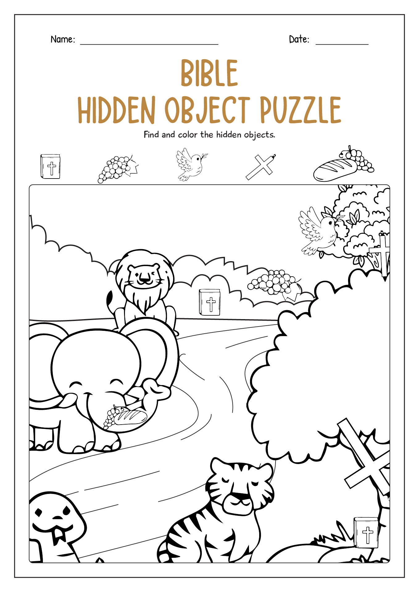 16 Bible Hidden Pictures Worksheets Free PDF At Worksheeto