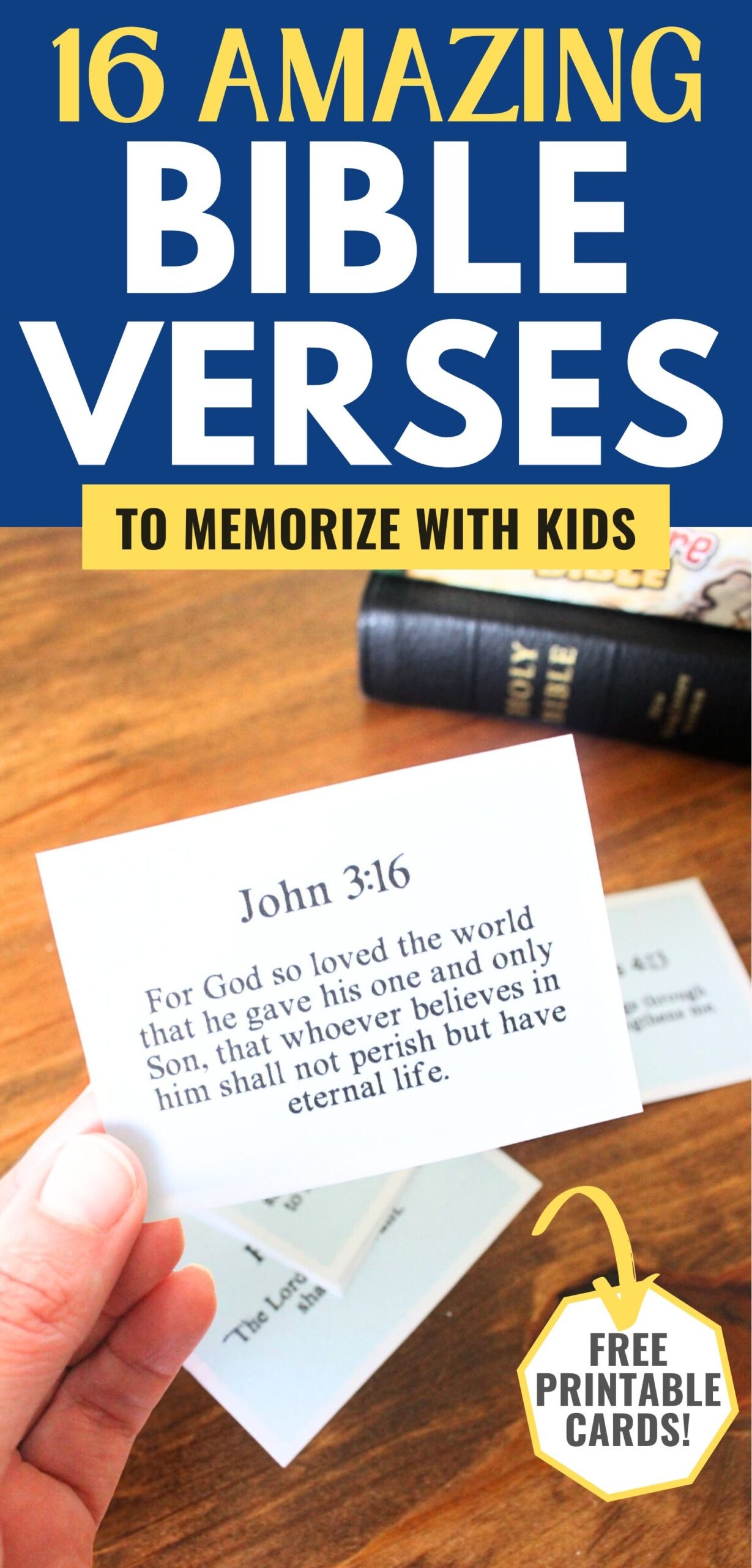 16 Bible Verses To Memorize Free Printable Cards 