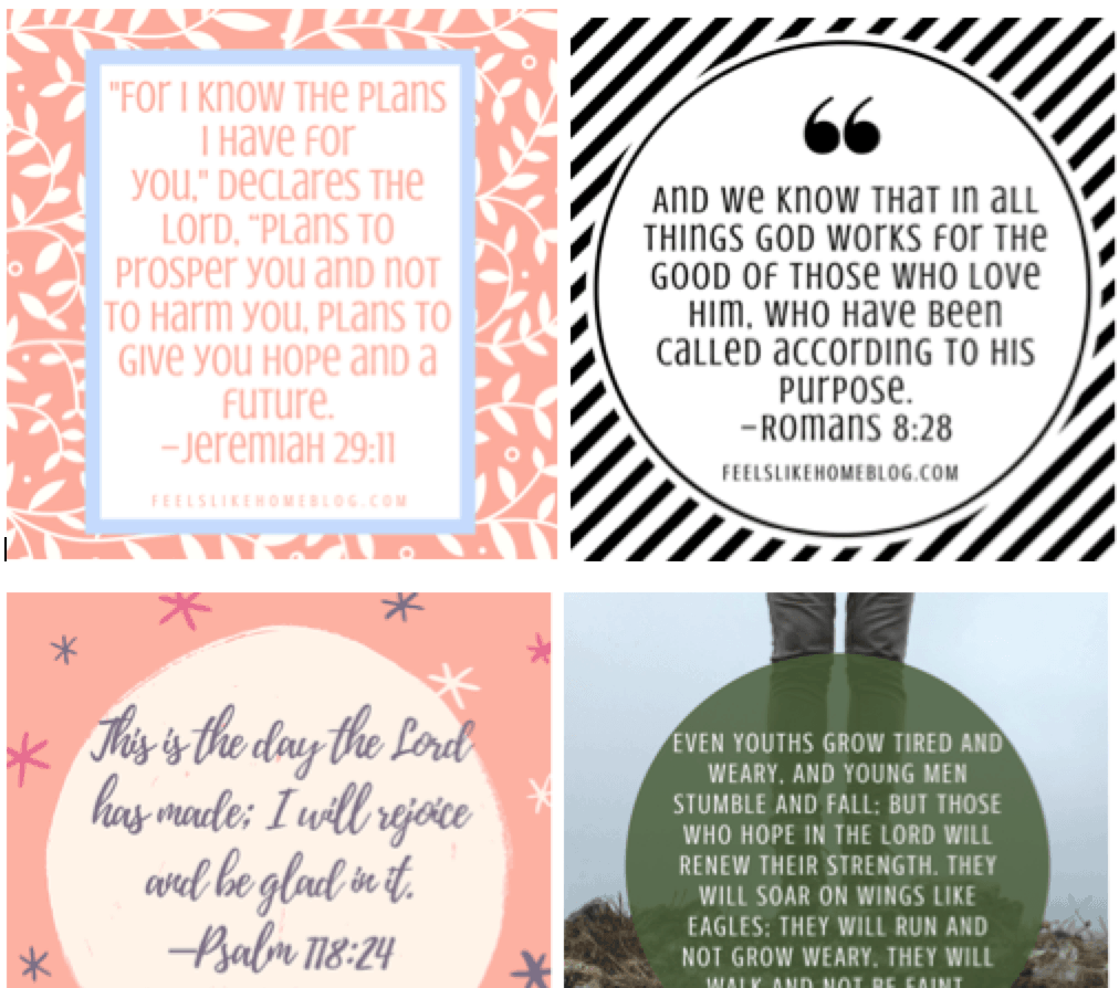 17 Encouraging Bible Verses To Start Your Day Free Printable
