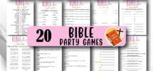 20 Bible Games Bible Activities Christian Games Women s Ministry Game Bundle Bible Party Games Church Games Church Group Party Etsy
