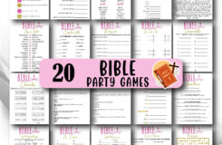 20 Bible Games Bible Activities Christian Games Women s Ministry Game Bundle Bible Party Games Church Games Church Group Party Etsy