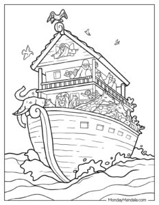 20 Noah s Ark Coloring Pages Free PDF Printables