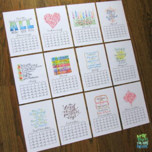 2020 Christian Printable Wall Calendars Write Them On My Heart
