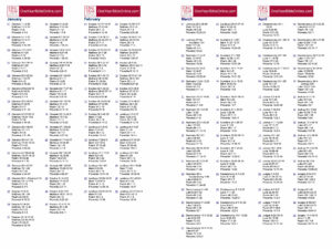2021 Bible Reading Plan South Fork Church Worksheets Library