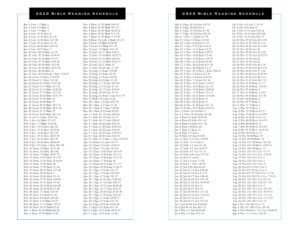 2024 Bible Reading Plan Lakeland Hills Blvd Church Of Christ
