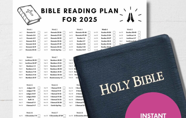 2025 Bible Reading Plan Christian Gospel Reading Log digital Download Etsy