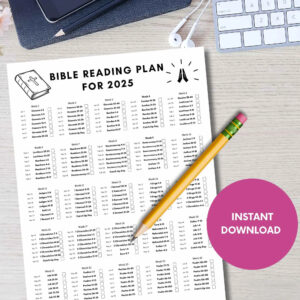 2025 Bible Reading Plan Christian Gospel Reading Log digital Download Etsy