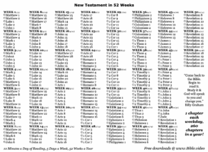 2025 Bible Reading Plan The New Testament South Fork Church