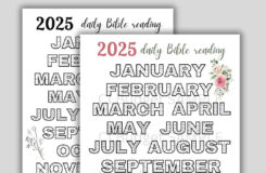 2025 DAILY SCRIPTURE READING Tracker Coloring In Days Reading The Bible Bible Tracker Daily Bible Reading Tracker Printable Pdf Etsy