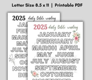 2025 DAILY SCRIPTURE READING Tracker Coloring In Days Reading The Bible Bible Tracker Daily Bible Reading Tracker Printable Pdf Etsy