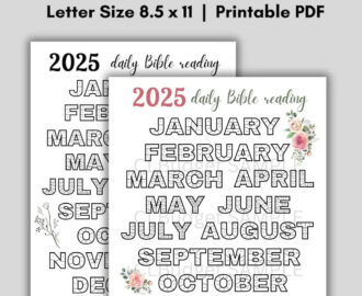 2025 DAILY SCRIPTURE READING Tracker Coloring In Days Reading The Bible Bible Tracker Daily Bible Reading Tracker Printable Pdf Etsy