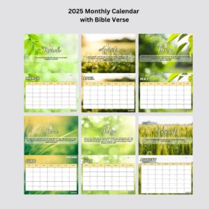 2025 Printable Monthly Calendar With Bible Verse By Tabithadigitalph Raket PH