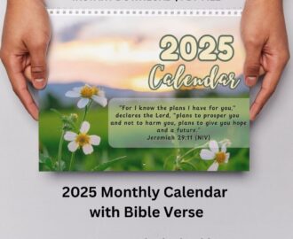 2025 Printable Monthly Calendar With Bible Verse By Tabithadigitalph Raket PH