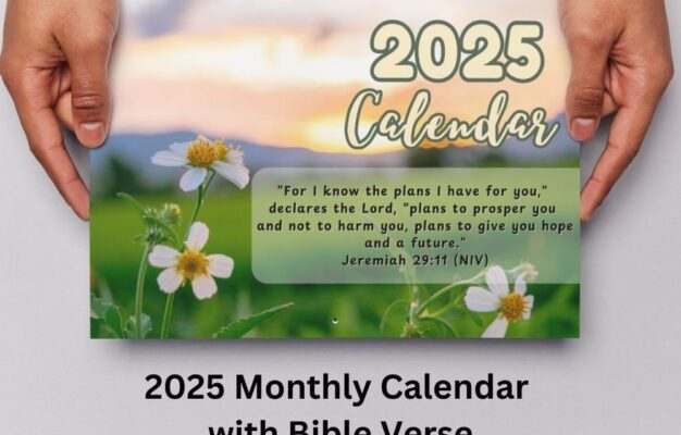 2025 Printable Monthly Calendar With Bible Verse By Tabithadigitalph Raket PH