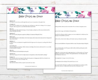 21 Bible Verses On Grace My Printable Faith