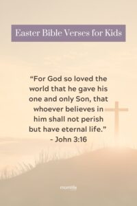 21 Simple Easter Bible Verses For Kids Free Printable