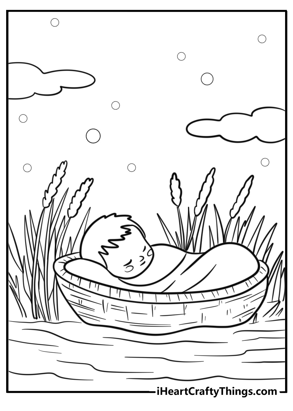Moses Bible Coloring Pages Printable