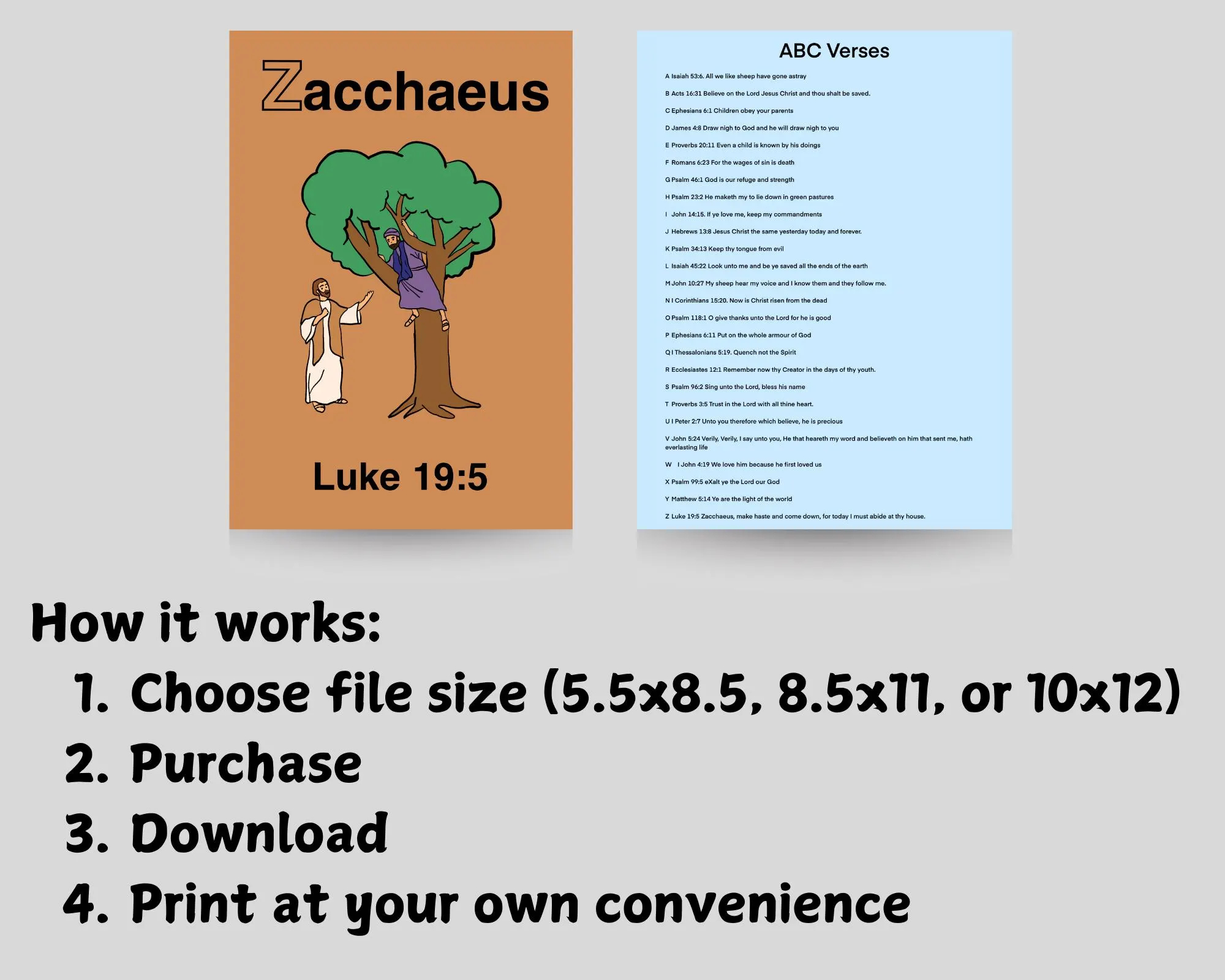 Printable KJV ABC Bible Verses