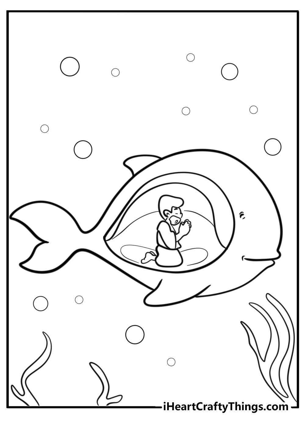 Printable Bible Coloring Pages Jonah