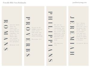 3 MODERN Bible Verse Bookmarks Free Printable