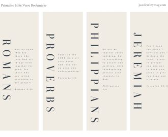 3 MODERN Bible Verse Bookmarks Free Printable