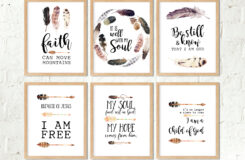 30 Bible Verse Prints Printable Wall Art Scripture Set Bible Verse Poster Set Christian Prints Set 8x10 Digital Posters Christian Art Etsy