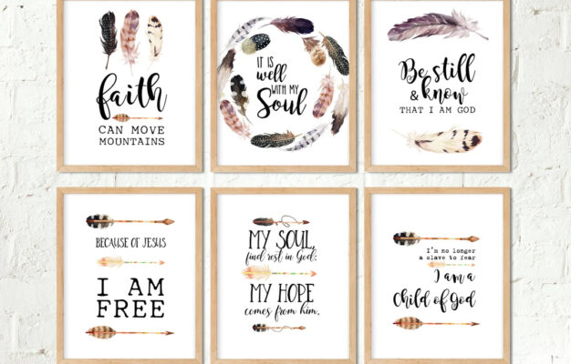 30 Bible Verse Prints Printable Wall Art Scripture Set Bible Verse Poster Set Christian Prints Set 8x10 Digital Posters Christian Art Etsy
