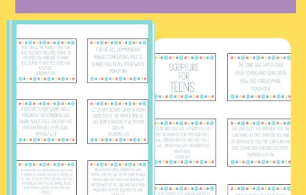 30 bible verses for teens free scripture cards leap of faith crafting