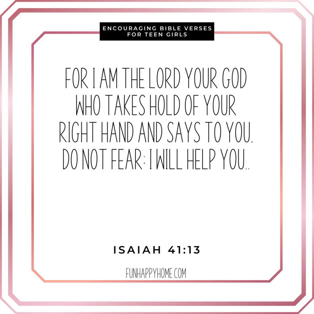30 Encouraging Bible Verses For Teen Girls Fun Happy Home